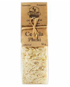 CEBULA SUSZONA PŁATKI 50 G CIĘTA SUROWA, PŁATEK